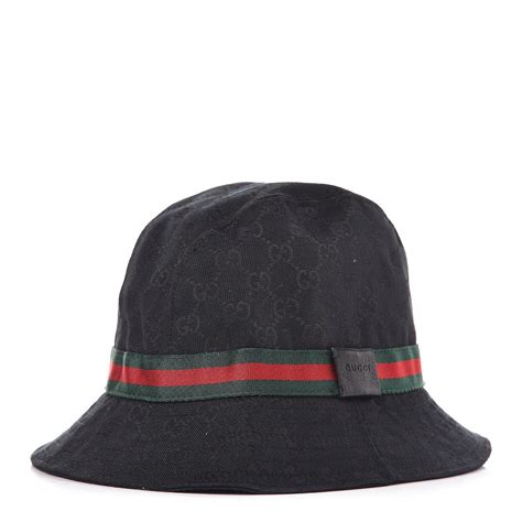 gucci black bucket hat|authentic gucci bucket hat.